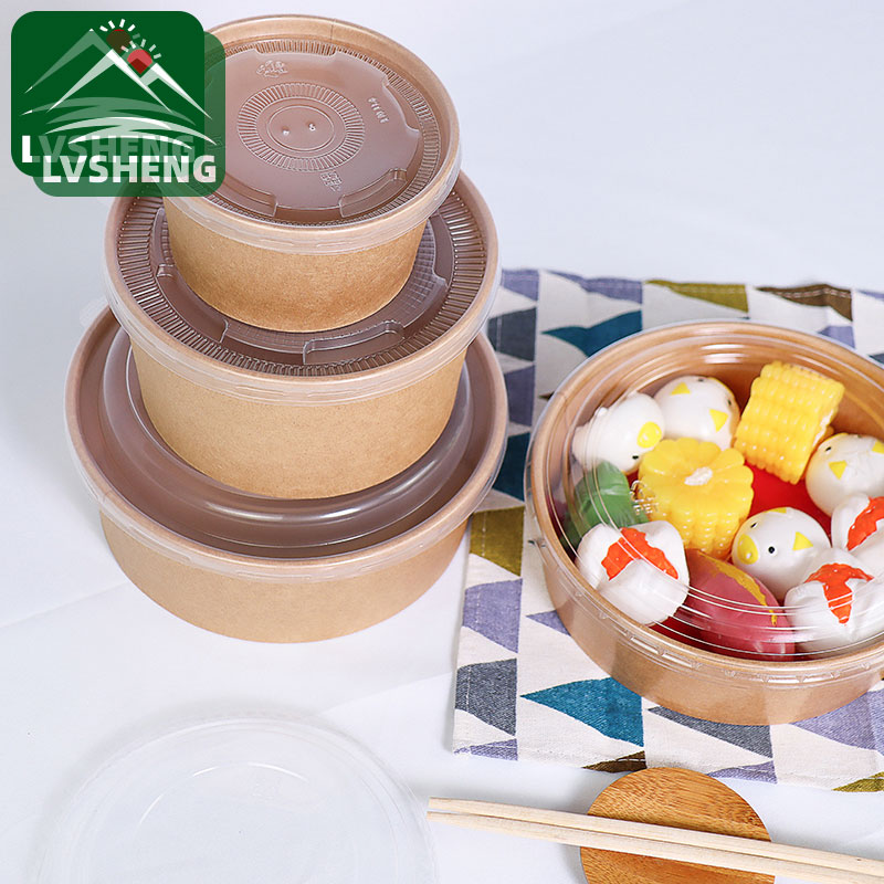 Eco Paper Bowl met deksels