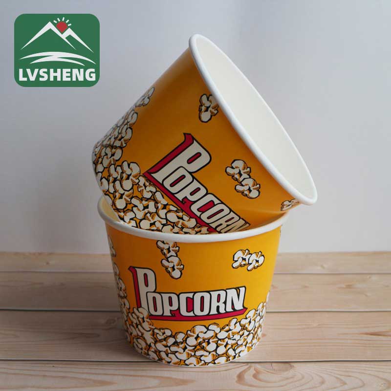 Papieren popcornemmers